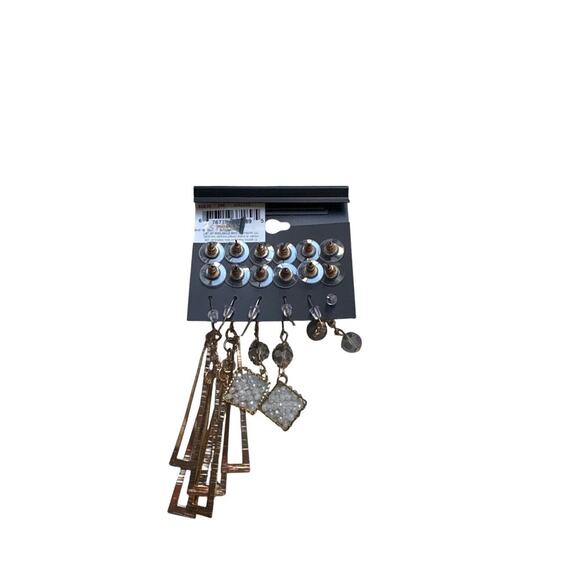 Massini Earring Set – 5 Pairs Statement & Drop Styles NWT Boho Festival Jewelry - Picture 2 of 2